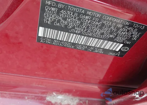 2014 Lexus Is 250 из США, поврежденный, VIN JTHBF1D24E5023377